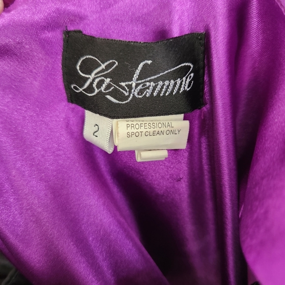 La Femme Animal Print Strapless Dress - Picture 6 of 7